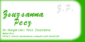 zsuzsanna pecz business card